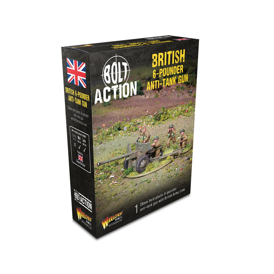 British 6-pounder anti-tank gun (plastic) (Pre-Order July 2026)