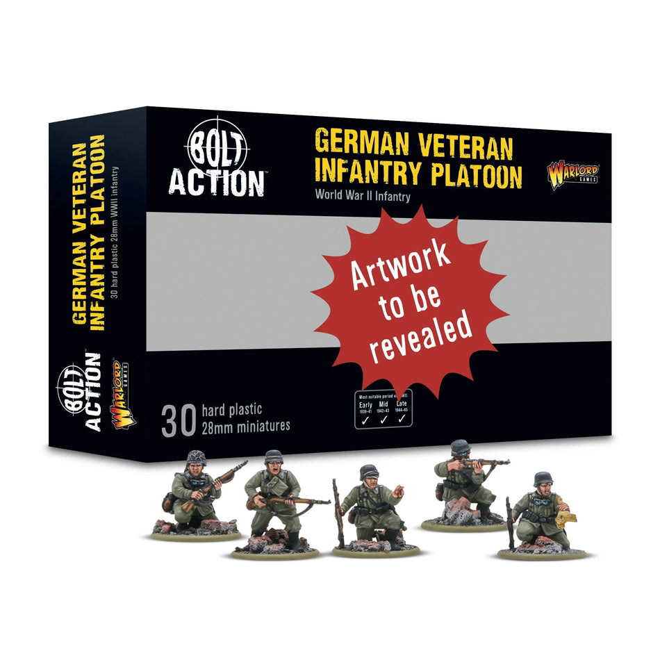 Bolt Action German Veteran Infantry Platoon