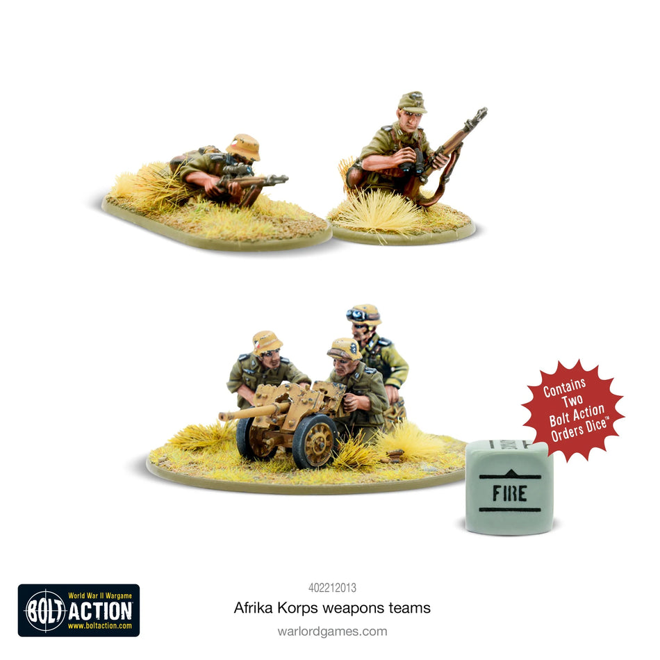 Bolt Action Afrika Korps weapons teams