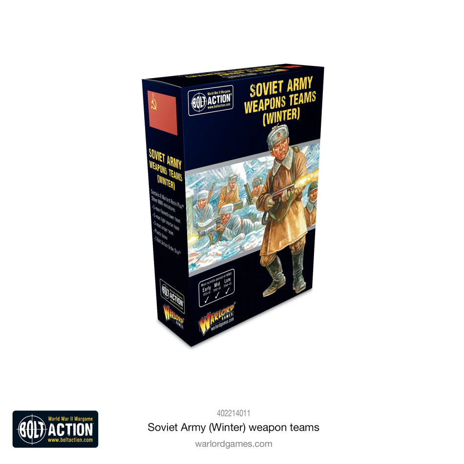 Bolt Action Soviet Army (Winter) weapons teams