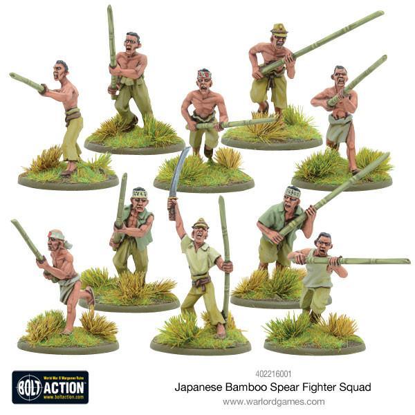 Bolt Action Japanese Bamboo Spear Fighter squad