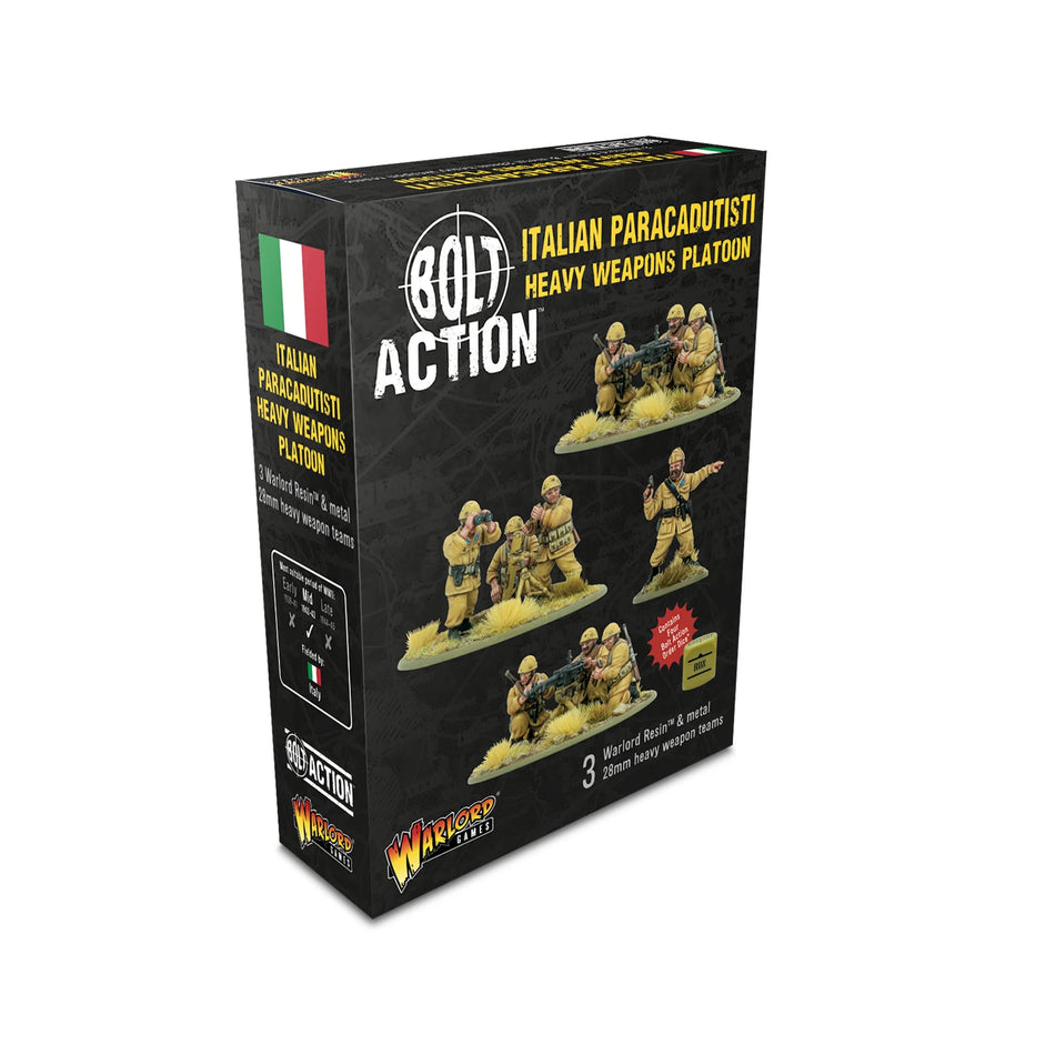 Bolt Action Italian Paracadutisti Heavy Weapons Platoon (Pre-Order April 2026)