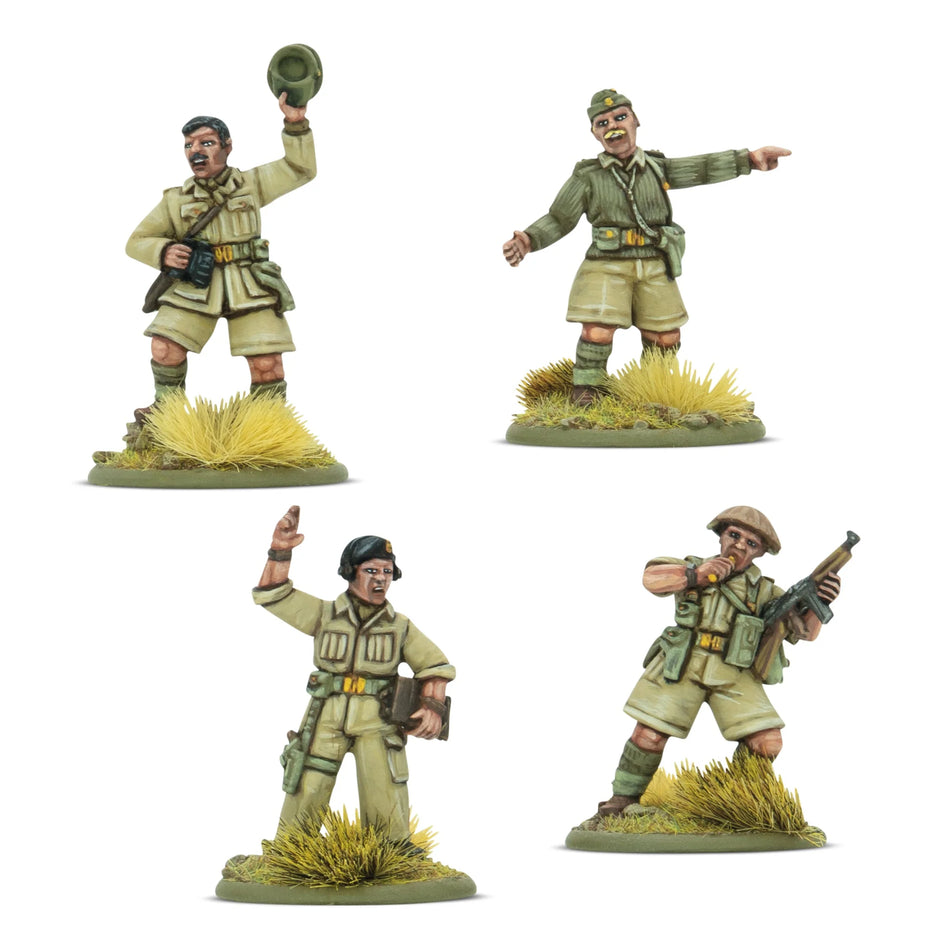 Bolt Action British 8th Army platoon commanders
