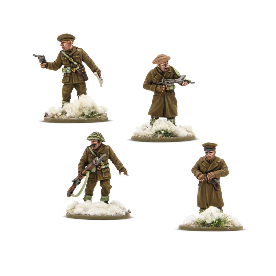 Bolt Action  British & Canadian Infantry (Winter) Platoon Commanders