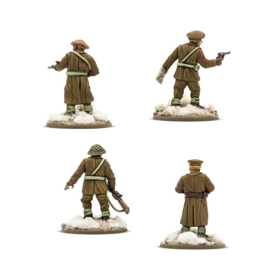 Bolt Action  British & Canadian Infantry (Winter) Platoon Commanders
