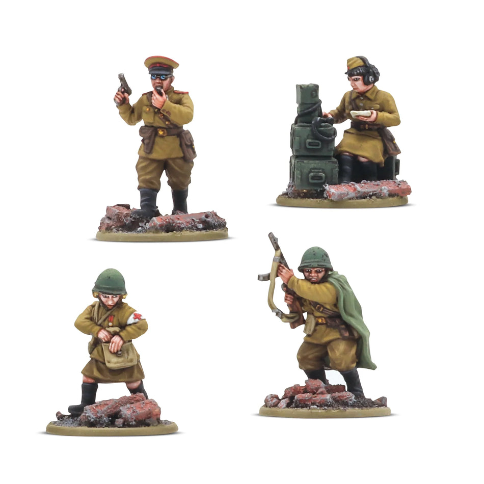 Bolt Action Soviet Infantry HQ (Pre-Order October 2025)