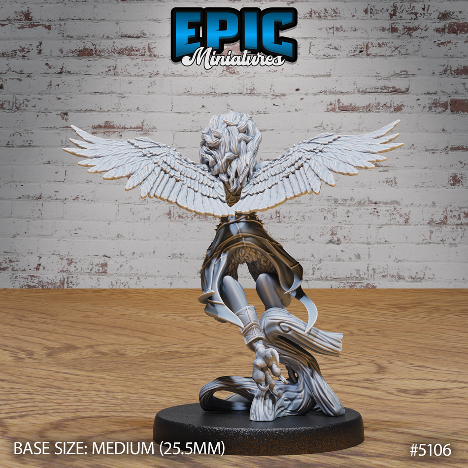 Captured Harpy Flying