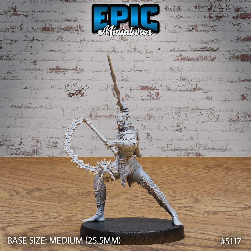 Half-Drow Slave Master Attack