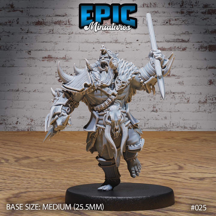 Orc with Spear 3D Print