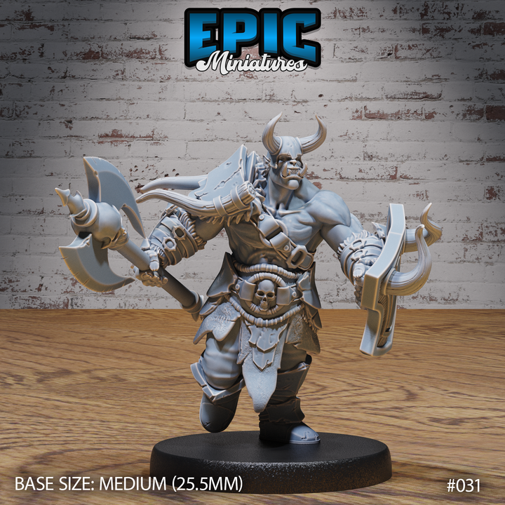 Orc with Axe and Shield 3D Print