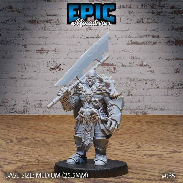 Orc with Cleaver 3D Print