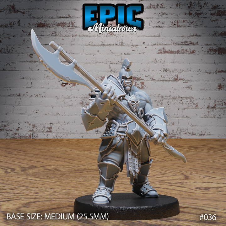 Orc with Halberd 3D Print