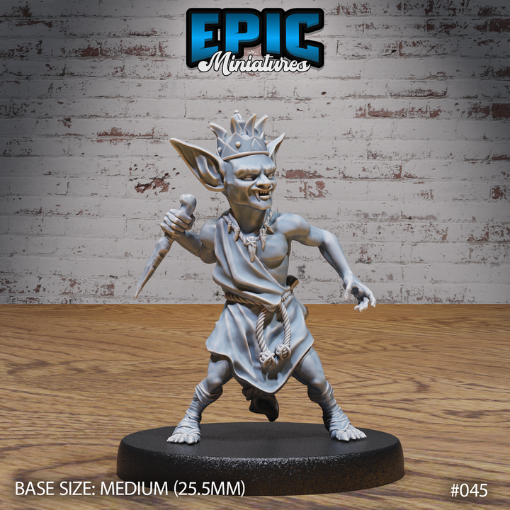 Goblin Tribe King 3D Print