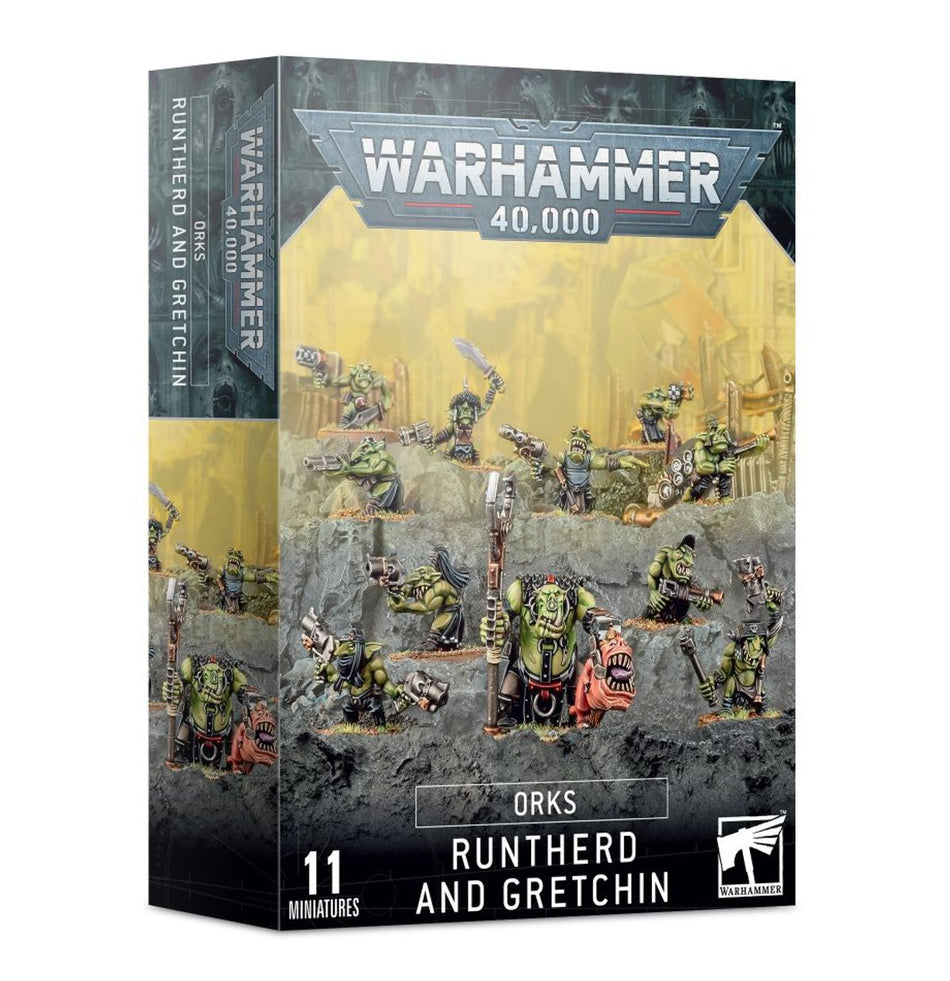 Warhammer Ork Runtherd and Gretchin