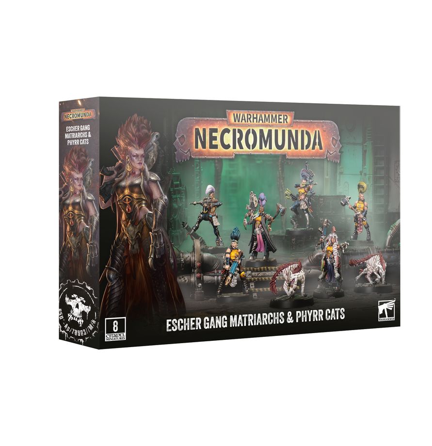 Warhammer Necromunda Escher Matriarchs & Phyrr Cats (Pre-Order September 19th 2026)