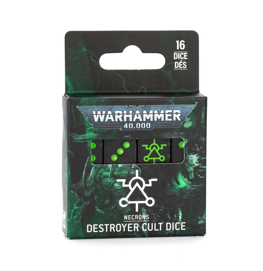 WARHAMMER 40000: Necrons Destroyer Cult Dice (Pre-Order January 24th 2026)