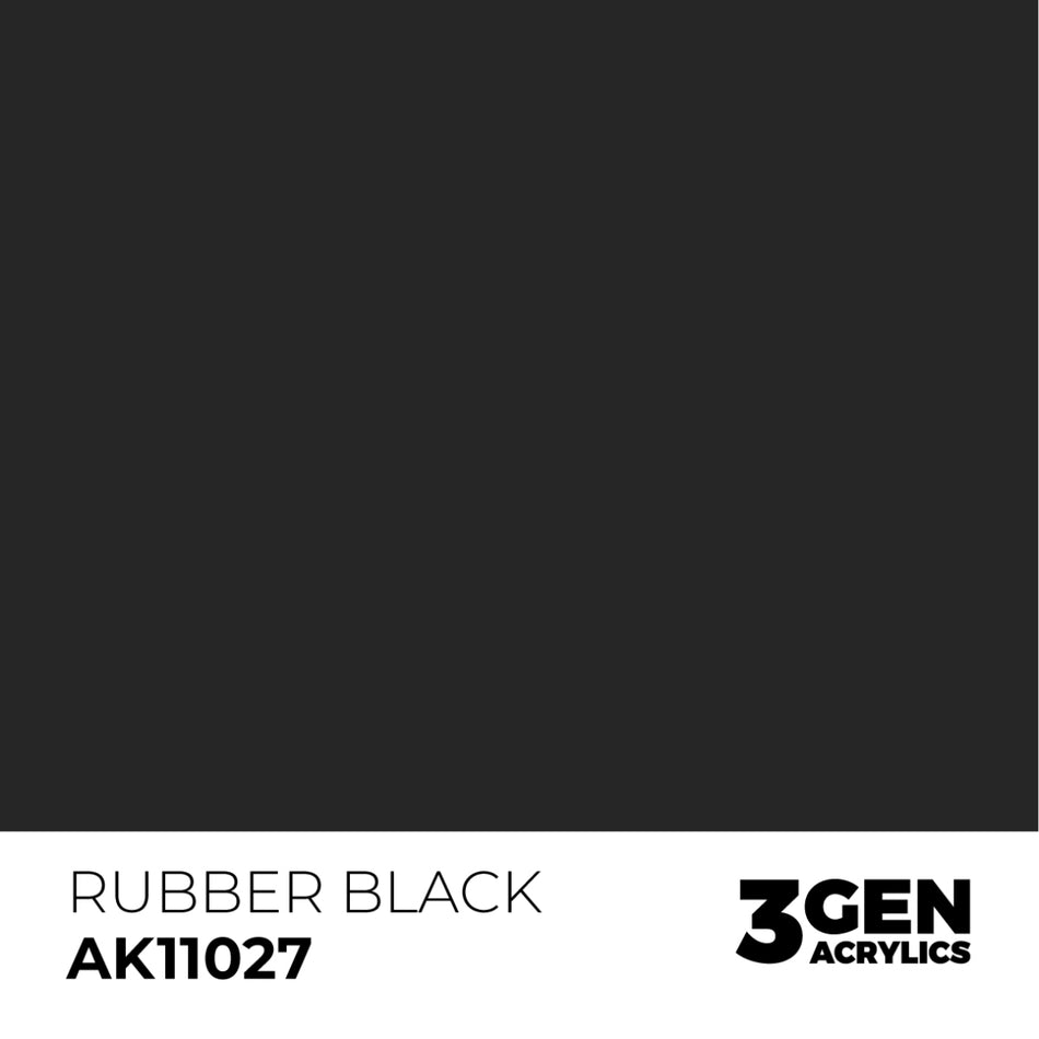 AK Interactive 3GEN - AK11027 RUBBER BLACK – STANDARD