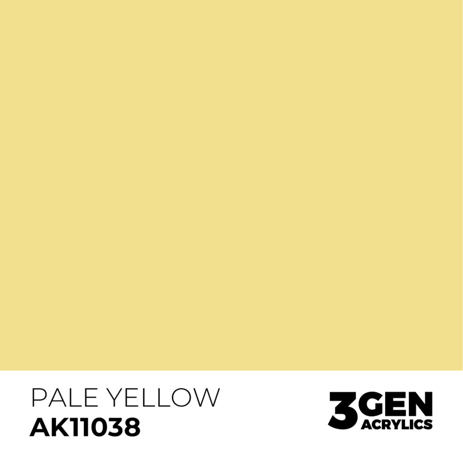 AK Interactive 3GEN - AK11038 PALE YELLOW – STANDARD