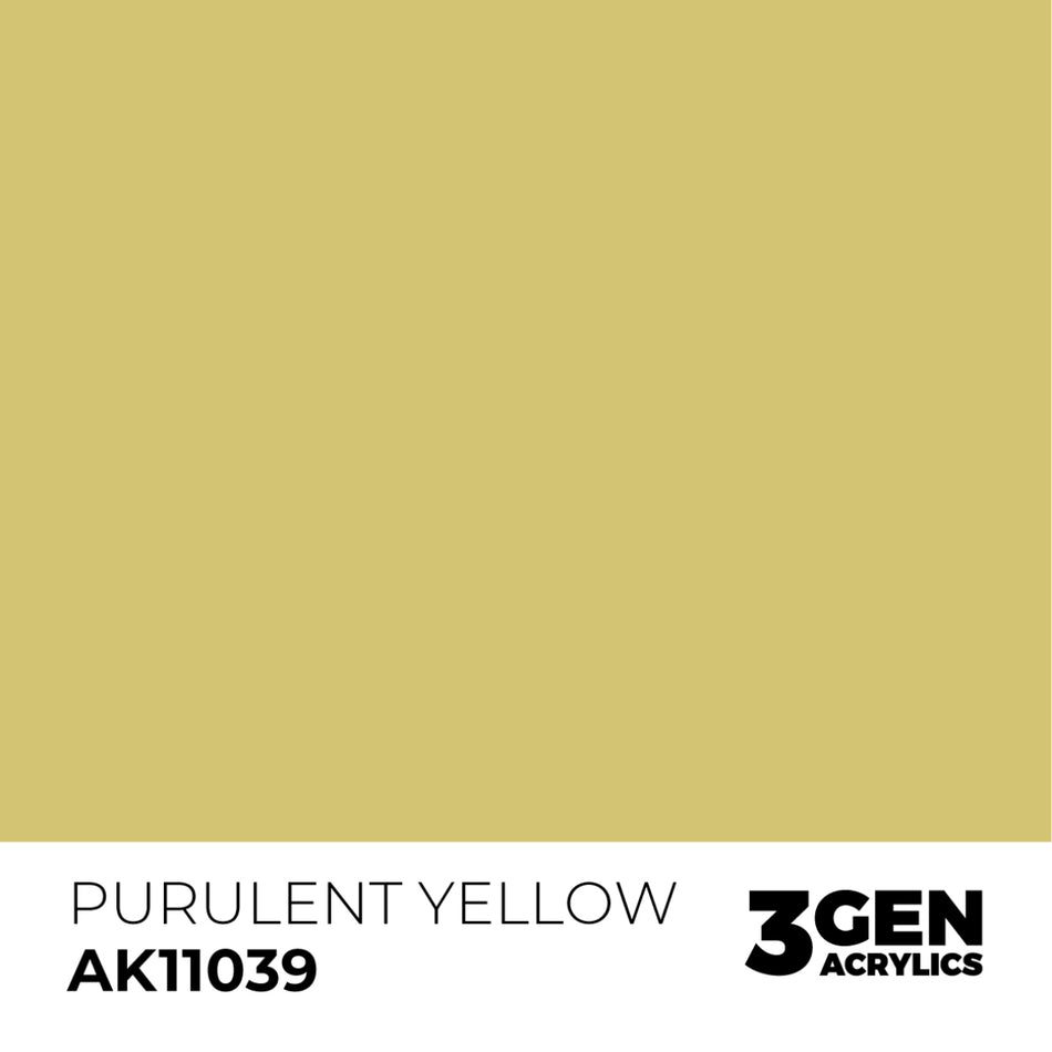 AK Interactive 3GEN - AK11039 PURULENT YELLOW – STANDARD