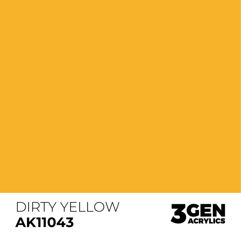 AK Interactive 3GEN - AK11043 DIRTY YELLOW – STANDARD