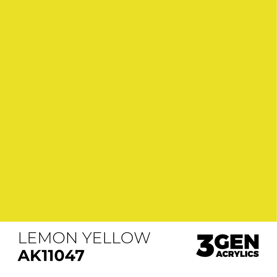 AK Interactive 3GEN - AK11047 LEMON YELLOW – STANDARD