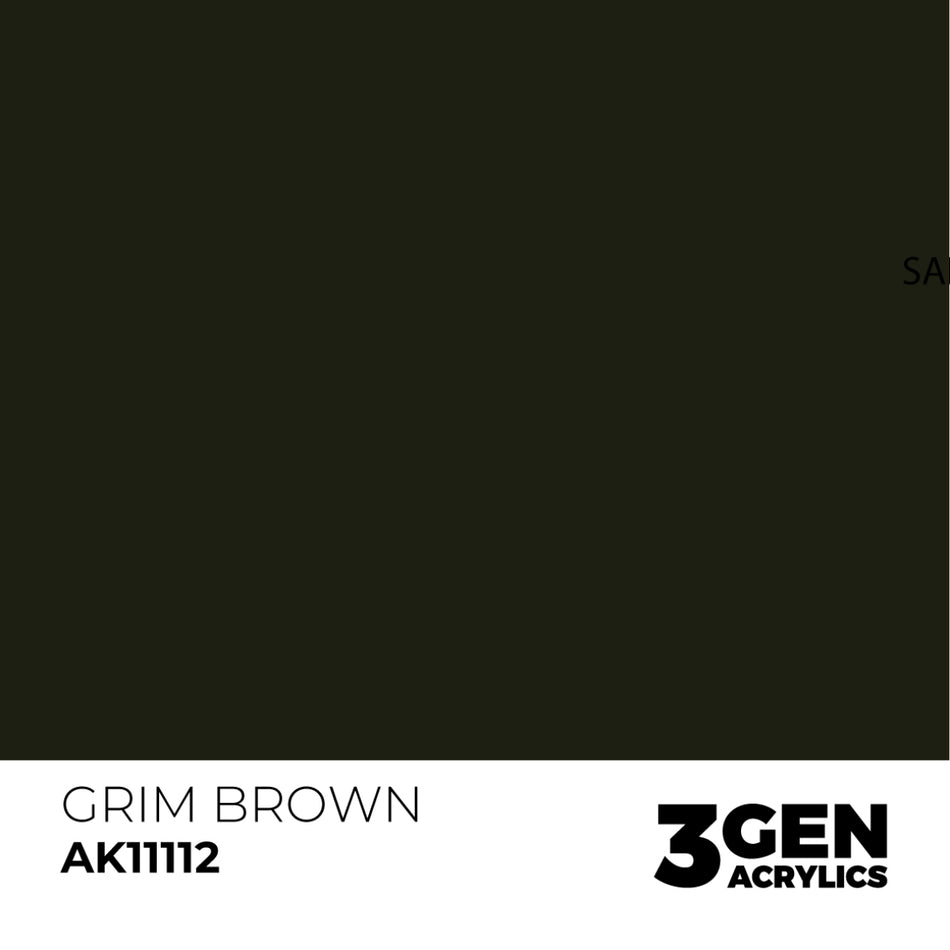 AK Interactive 3GEN - AK11112 GRIM BROWN – STANDARD