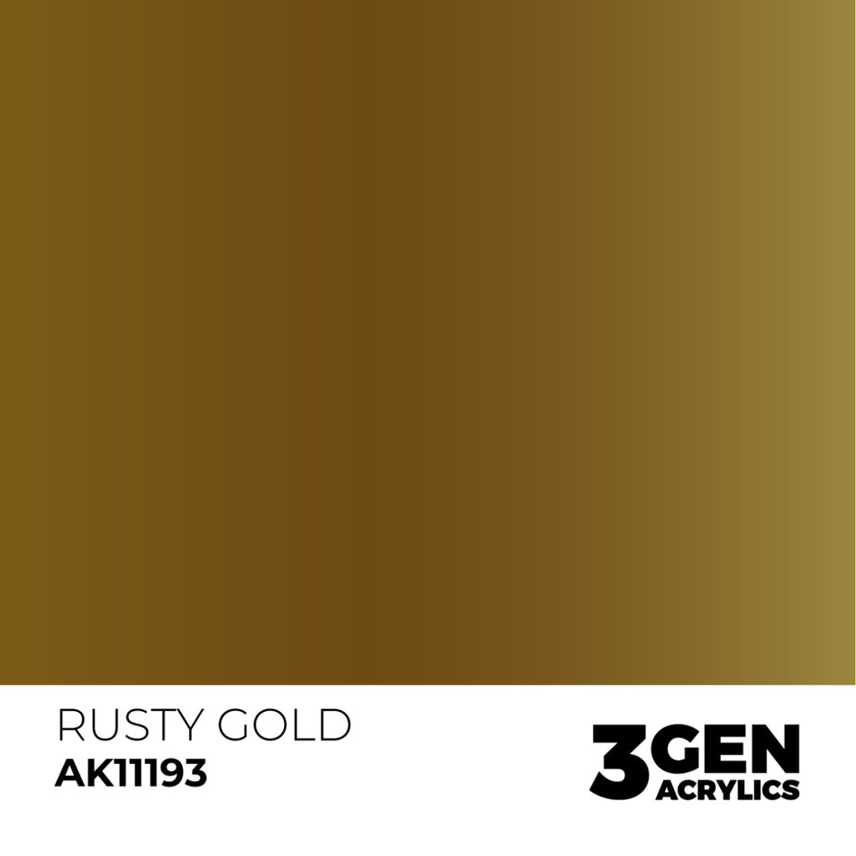 AK Interactive 3GEN - AK11193 RUSTY GOLD – METALLIC