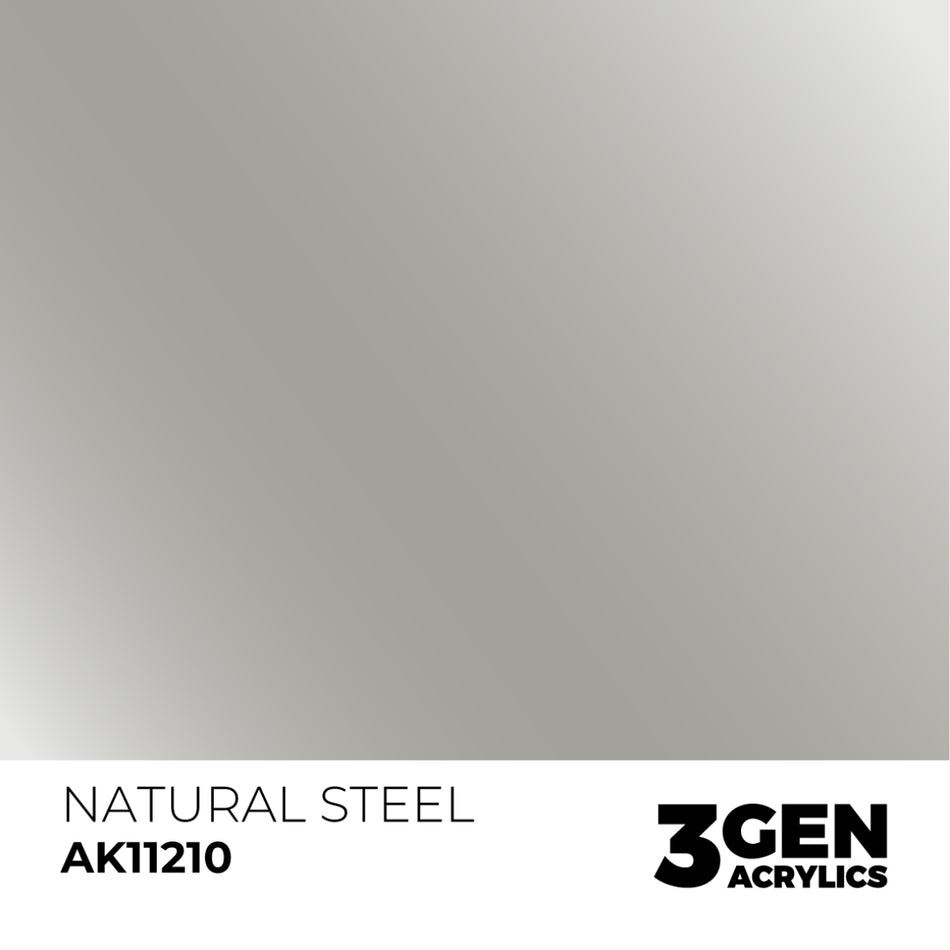 AK Interactive 3GEN - AK11210 NATURAL STEEL – METALLIC