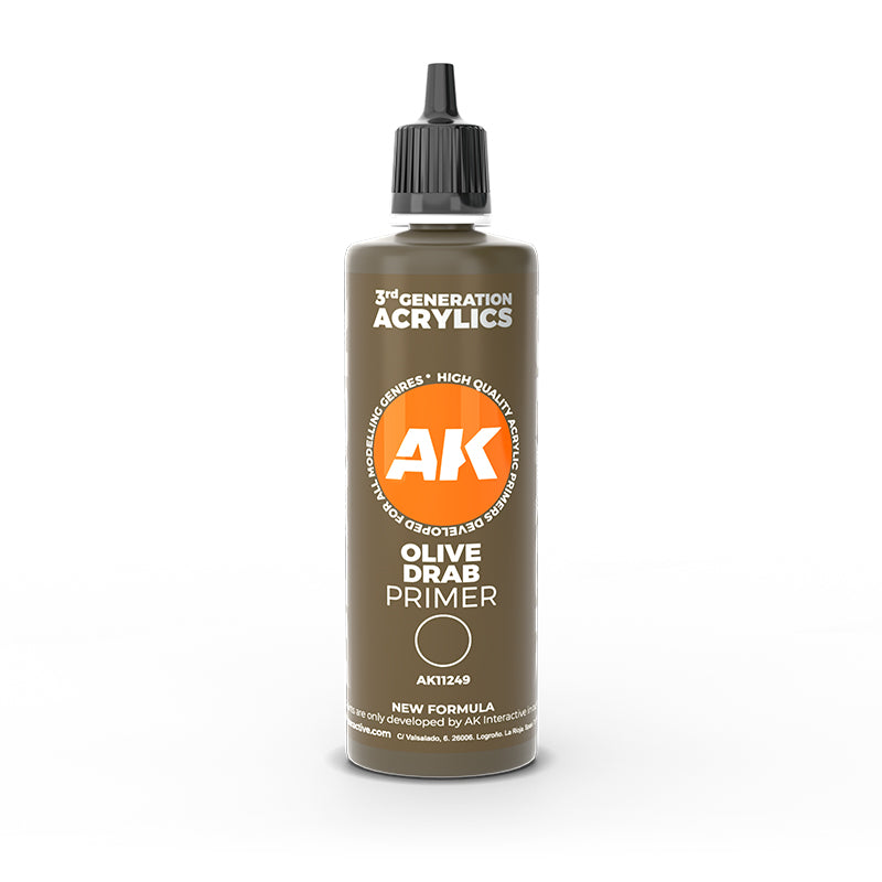 AK Interactive 3G Olive Drab Primer 100ml