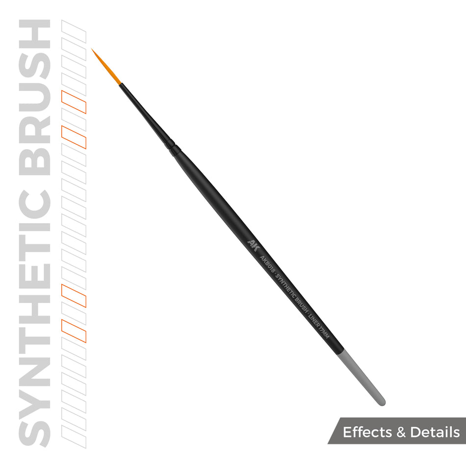 AK Interactive Synthetic Brush - Liner 17mm