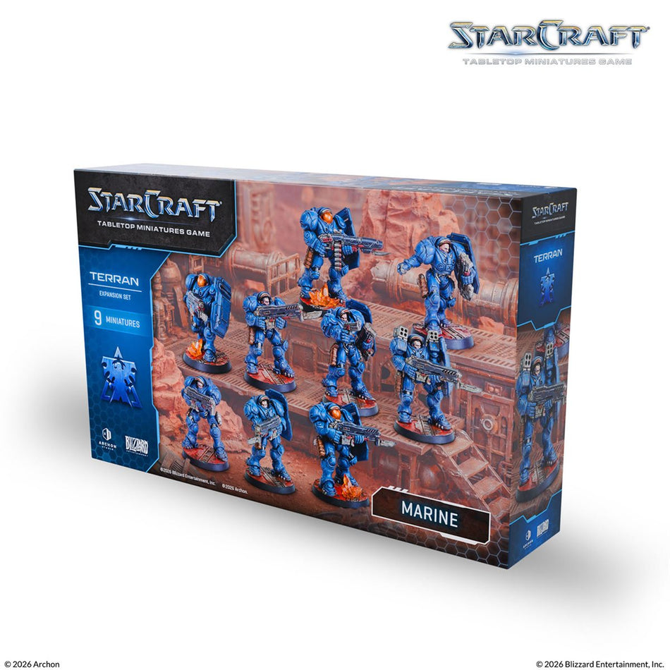 Starcraft: The Miniatures Game: Wave 1: Terran: Marine Expansion Set (Pre-Order May 2026)