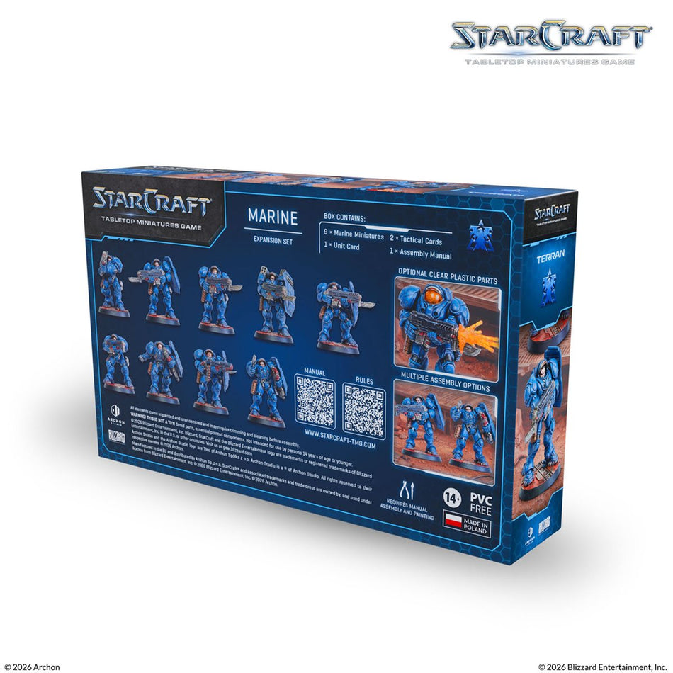 Starcraft: The Miniatures Game: Wave 1: Terran: Marine Expansion Set (Pre-Order May 2026)