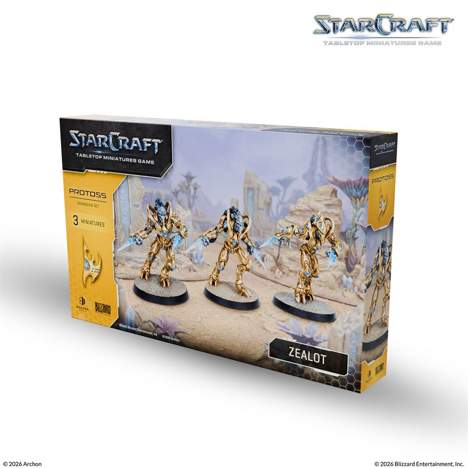 Starcraft: The Miniatures Game: Wave 1: Protoss: Zealot Expansion Set (Pre-Order May 2026)