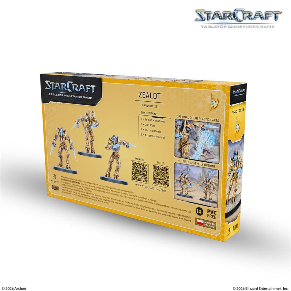 Starcraft: The Miniatures Game: Wave 1: Protoss: Zealot Expansion Set (Pre-Order May 2026)