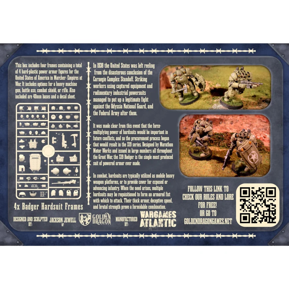 Marcher: X19A2 Badger Hardsuits