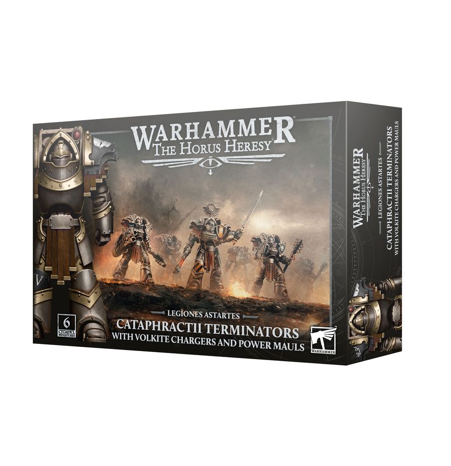 Warhammer: The Horus Heresy – Cataphractii Terminators with Volkite Chargers and Power Mauls (Pre-Order February 14th 2026)