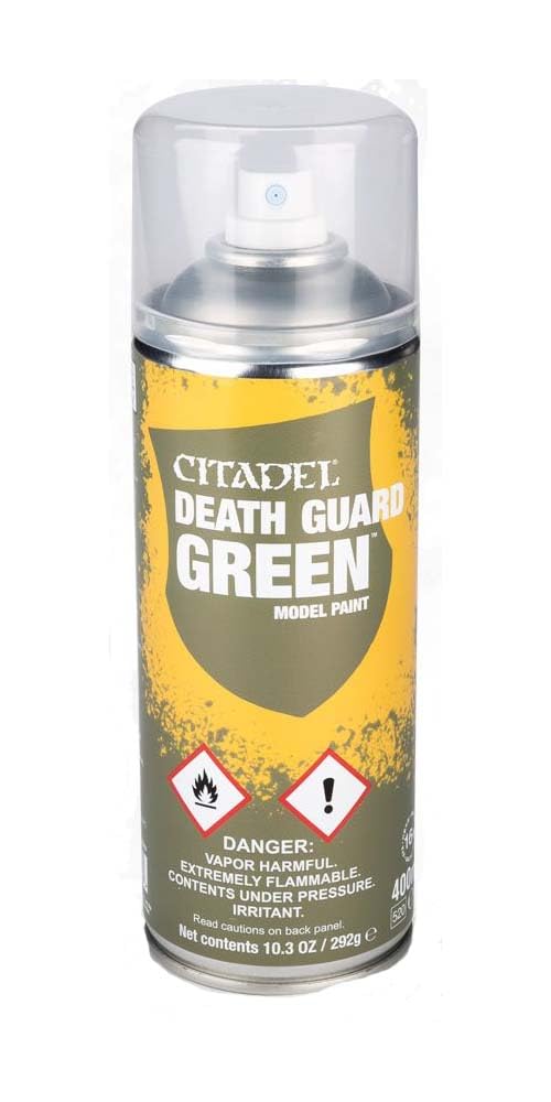 Peinture En Spray Citadel 'Death Guard Green' - Vert Pour Figurines Warhammer - Neuf