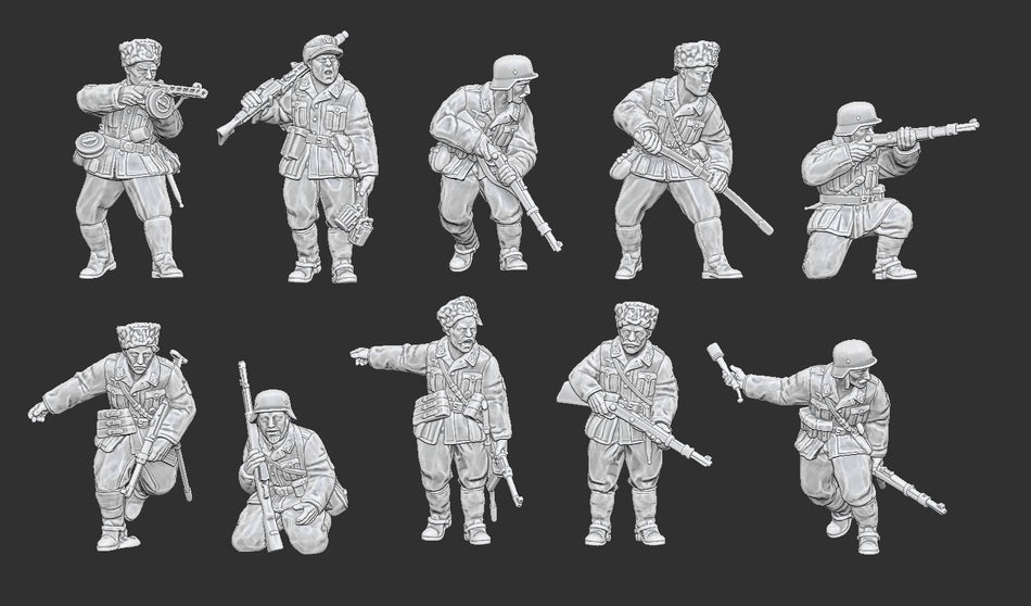 Dismounted Cossacks in German Uniforms