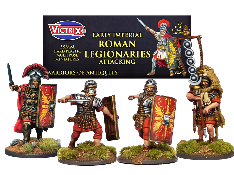 Early Imperial Roman Legionaries Attacking