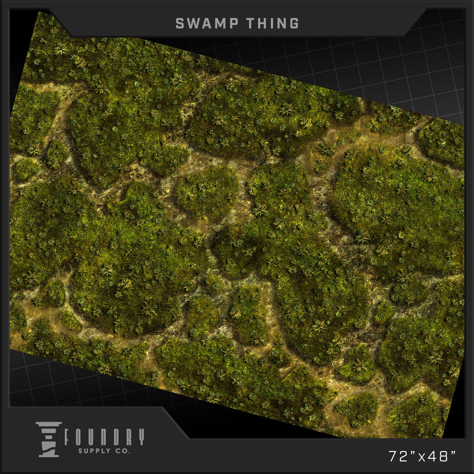 Game Mat "Swamp Thing" neoprene 48" x 72" (Pre-Order July 2026)
