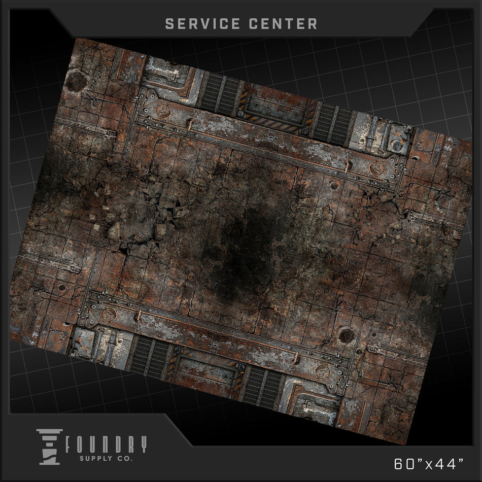 Game Mat "Service Center" neoprene 44" x 60" (Pre-Order July 2026)