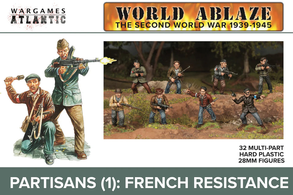 Partisans French Resistance Plastic Miniatures