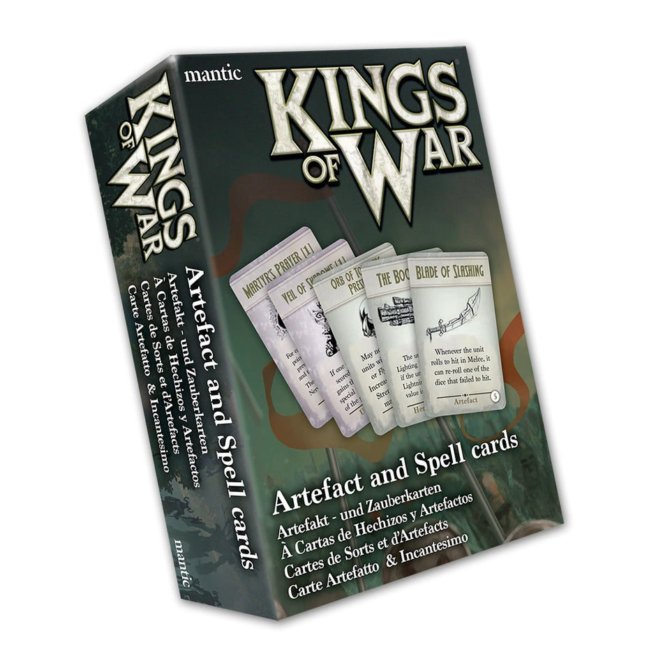 Kings of War Artifact andSpell Cards