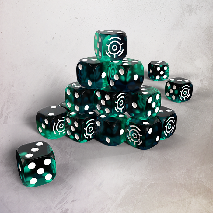 One Page Rules Robot Legions Premium Resin 16mm Dice Set