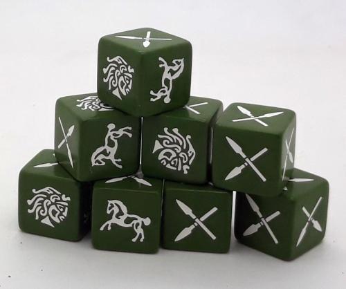SAGA Barbarian Dice - Gauls / Iberians / Numidians (8)
