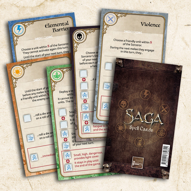 Saga Age of magic Spell Cards