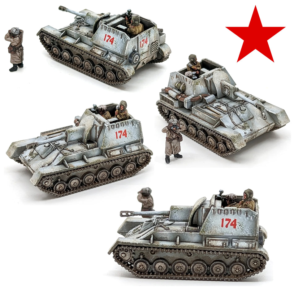 12mm WW2 Soviet SU-76 Self Propelled Gun