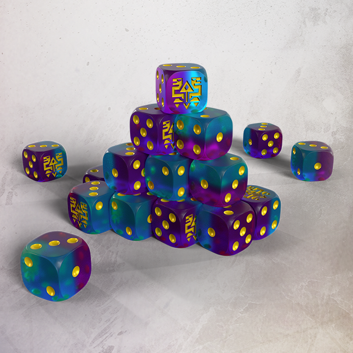 Saurian Starhost Premium Resin 16mm Dice Set