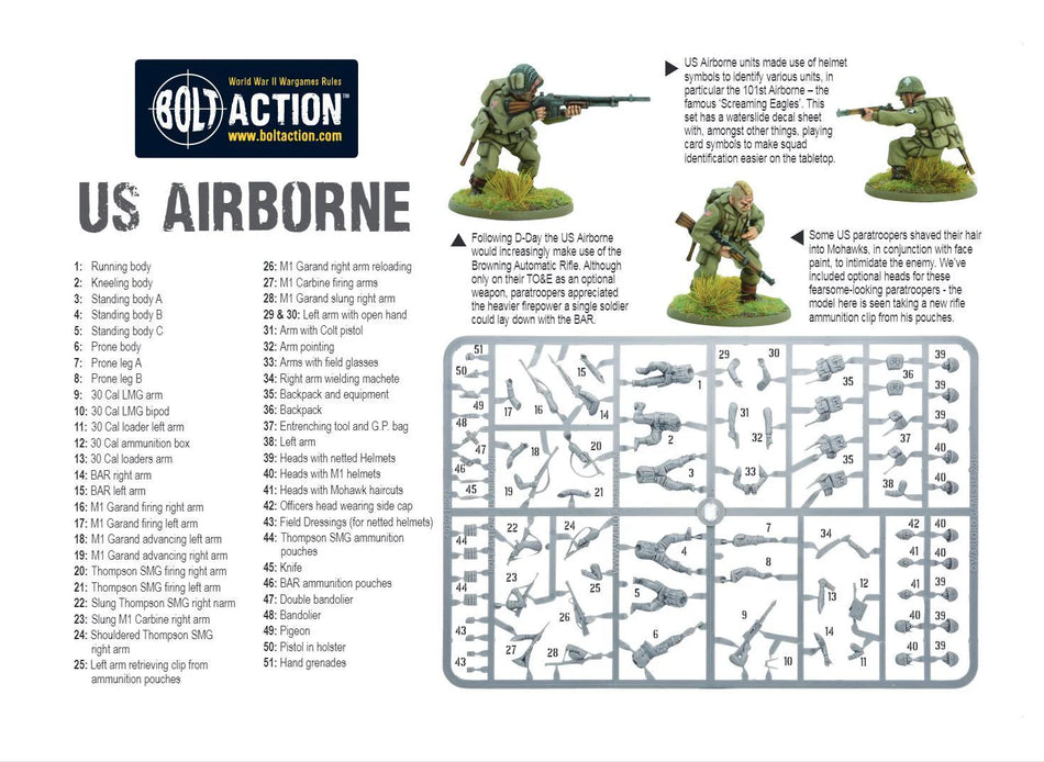 Bolt Action US Airborne plastic boxed set