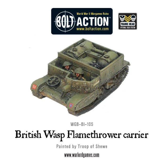 Bolt Action British Canadian Wasp Flamethrower carrier